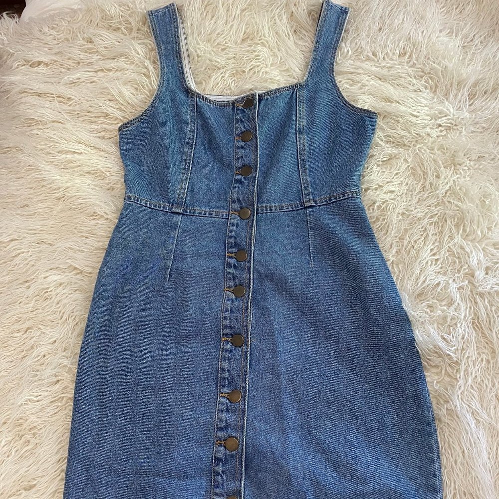 Urban Outfitters Denim Jumper Dress
